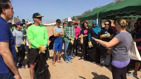 Al inicio del encuentro se ofreció una charla sobre los manglares. (M.P.)