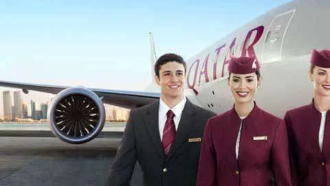 Tripulación de Cabina de Qatar Airways.