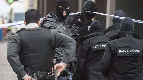 Operación policial en Bruselas. (EFE)