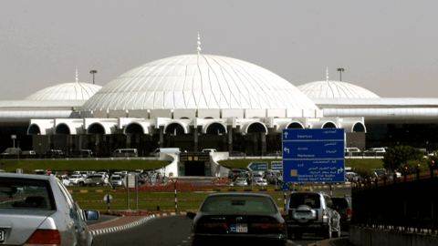 El aeropuerto del emirato de Sharjah.
