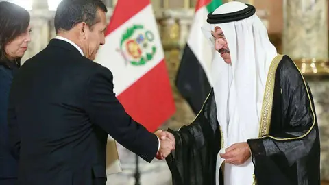 El nuevo embajador de EAU entrega sus credenciales al presidente del Perú. (Cedida)