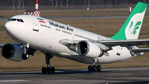 Imagen de una aeronave de la compañía iraní Mahan Air. (Fuente externa)