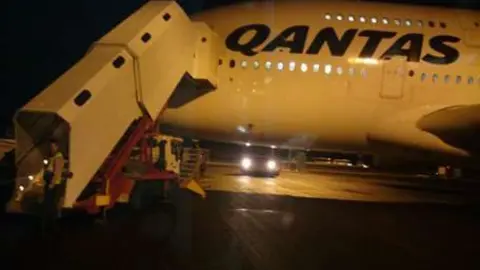 Un A380 de la aerolínea australiana Qantas.