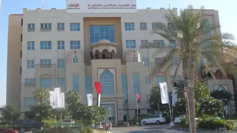 Perspectiva de un colegio de Dubai.