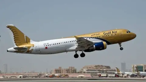 Imagen de un avión de Gulf Air.