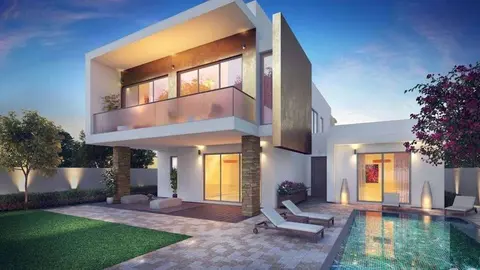 Maquetas de las nuevas villas de Yas Island.