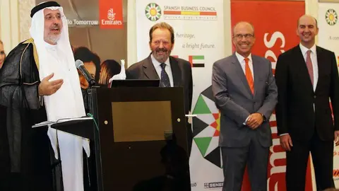 Mohamed Abdul Latif Kanoo sorprendió gratamente a la audiencia con un discurso en español. (Richard Ramos)