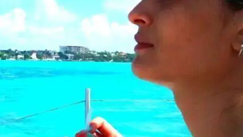 Foto de Facebook de Elina Bernasconi, la joven argentina hospitalizada en Doha