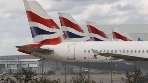 Aviones de la aerolínea de bandera del Reino Unido.