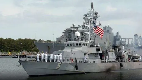 Una imagen del buque Typhoon de la Armada estadounidense.