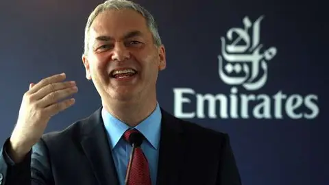 Una imagen de Thierry Antinori, director comercial de Emirates.