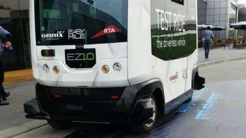 Una imagen del vehículo sin conductor de Dubai.