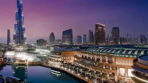 Una imagen del Dubai Mall en el centro de la ciudad.