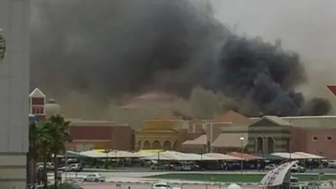 Imagen del incendio en el Villaggio Mall de Doha en 2012.