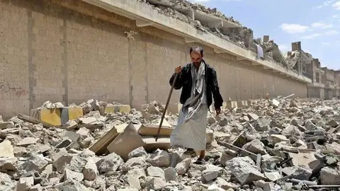 Una imagen de la ciudad yemení de Marib.