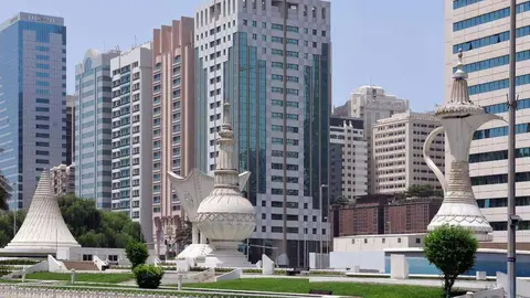 Imagen del centro de Abu Dhabi.