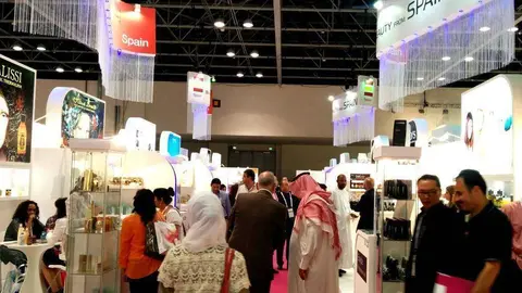 Imagen del pabellón de España durante la edición de la feria en 2015. 