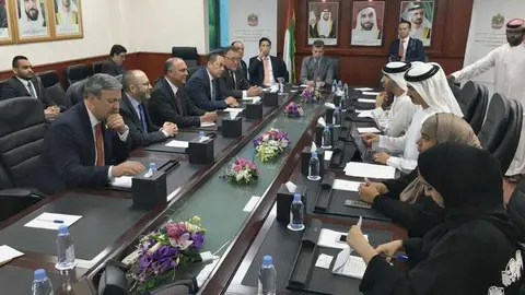 Reunión de la misión comercial mexicana en Dubai. (Cedida)