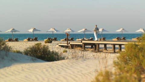 Playas del hotel Park Hyatt en la isla de Saadiyat en Abu Dhabi.