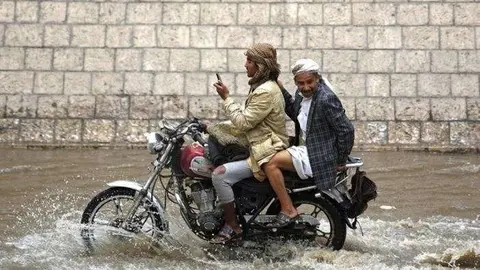 Lluvias intensas en Yemen.