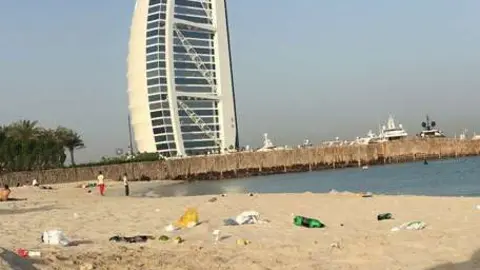 Una imagen de la playa pública de Jumeirah.