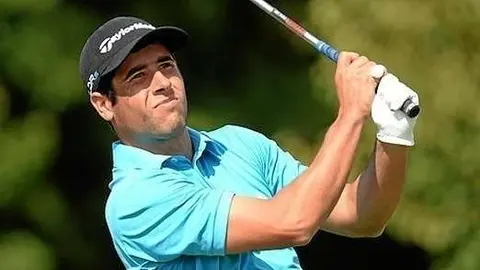 Adrián Otaegui, durante un torneo.