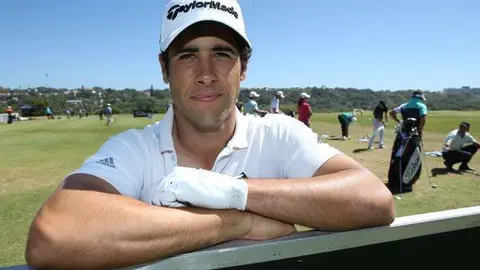 El golfista Adrián Otaegui, ahora también cantante.