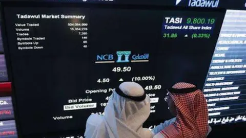 Bolsa de Riad en Arabia Saudita.