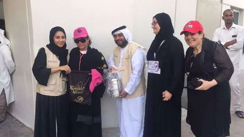 Jornada de donación del Club Damas Latinas de Dubai. (Cedida)