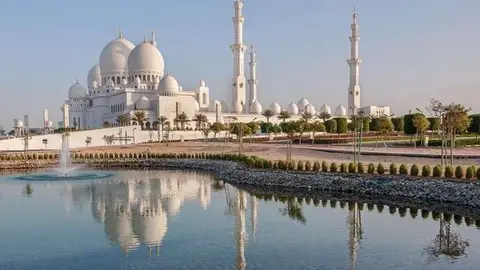 La Gran Mezquita jeque Zayed de Abu Dhabi.