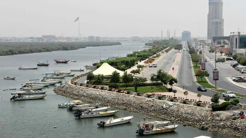 Espectaculares manglares en la Corniche de Ras Al Khaimah. (EL CORREO)