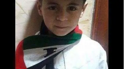 Una imagen del niño de siete años, desaparecido en Sharjah.