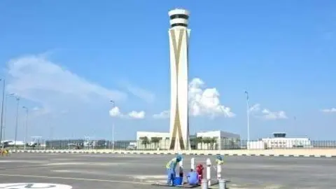 Una imagen del Aeropuerto Al Maktoum en Dubai World Central.