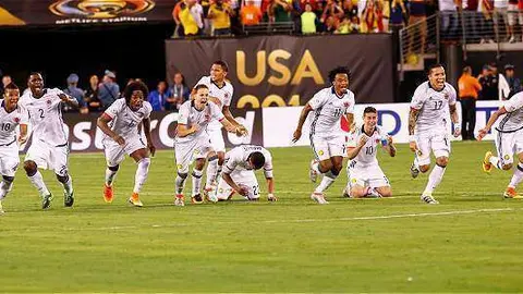 La selección colombiana que ganó a Perú.