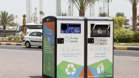 Uno de los nuevos contenedores inteligentes instalados en Sharjah.