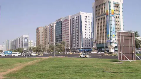 Una imagen de Muroor Road en Abu Dhabi.