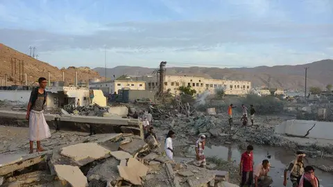 Una imagen de Mukalla, el tercer puerto de Yemen. 