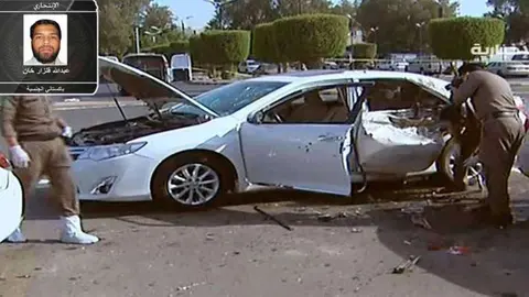 Lugar donde ocurrió el atentado en la Mezquita del Profeta de Medina.