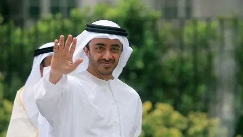 El jeque Abdullah bin Zayed Al Nahyan, ministro de Exteriores de EAU.