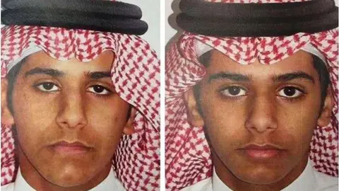 Imagen de los gemelos saudíes. (Internet)