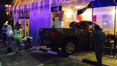 El accidente del McDonalds de Ajman ha sido ampliamente divulgado por Internet.
