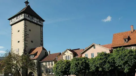 Una imagen del pueblo de Reutlingen en Alemania.
