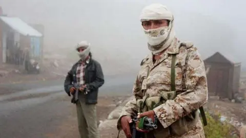 Un soldado de la Coalición Árabe en Yemen.