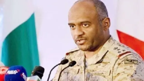 El general Ahmed Al-Asiri, portavoz de la Coalición Árabe en Yemen.