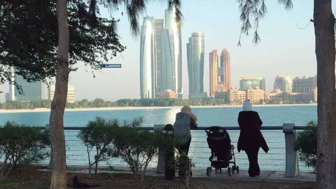 Las Etihad Towers en el paseo marítimo de la Corniche, en Abu Dabi. (MyMMerchan) 