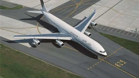 Un avión de la compañía Gulf Air.