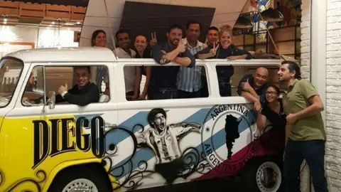 El equipo de profesionales del Café Diego en Abu Dhabi.