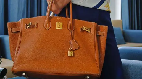 Un bolso Birkin de la firma Hermes.