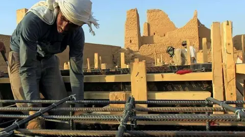 Un trabajador extranjero en el reino de Arabia Saudita.