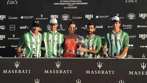 Una imagen del equipo Dubai de polo en Sotogrande.